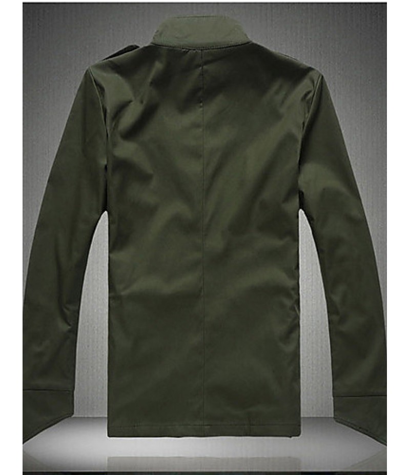 Trendy Autumn Winter Slim Trench Coat Men Cotton Zipper Outerwear Keep Warm Comfortable Jackets Plus Size GESE1