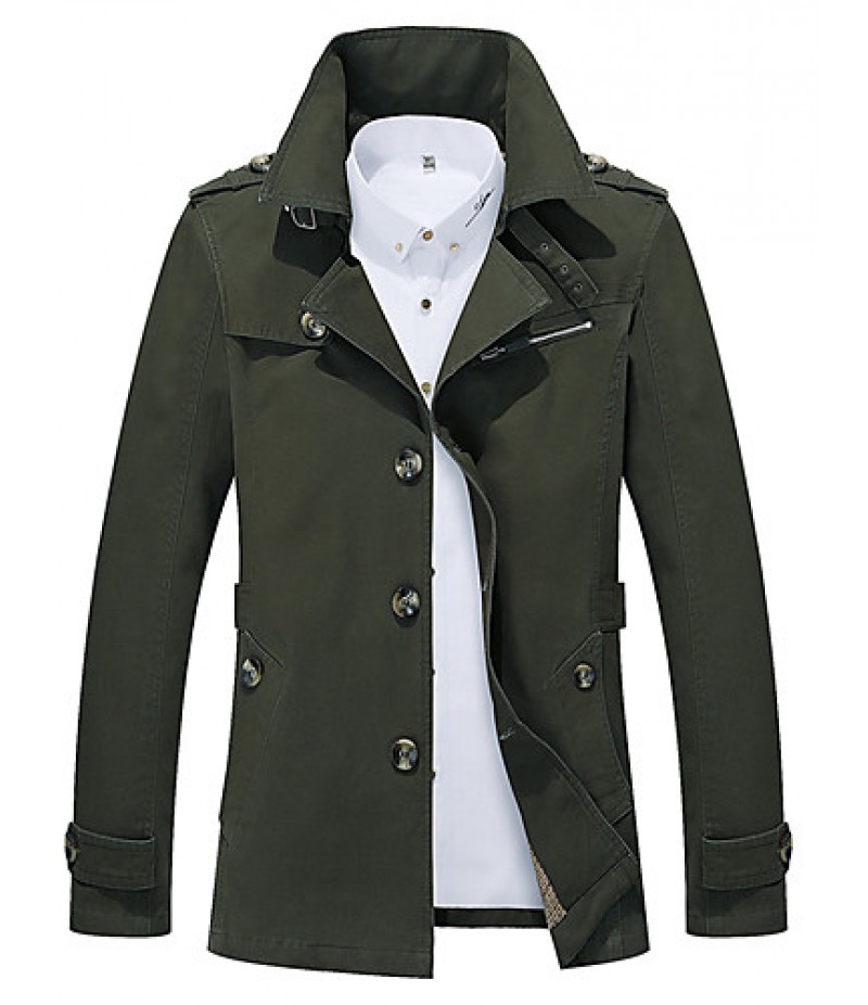 Men's new winter men jackets windbreaker pure color coat blazer HXTX-5793